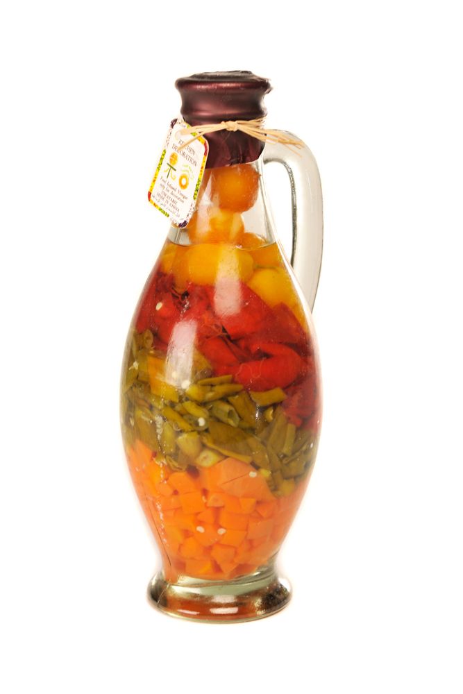 Cafe Decoration 27cm Glass Jug Bottle Fruit Vegetable Grain Vinegar Art