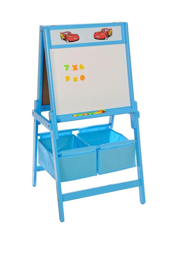 Childrens Wooden Blackboard Whiteboard Easel Two Sided Chalk