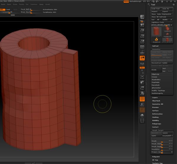 zbrush sharp edges