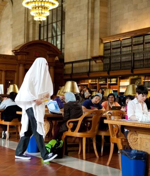improv everywhere,ghostbusters,new york library