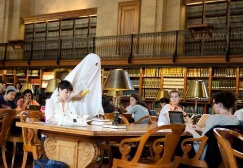 improv everywhere,ghostbusters,new york library