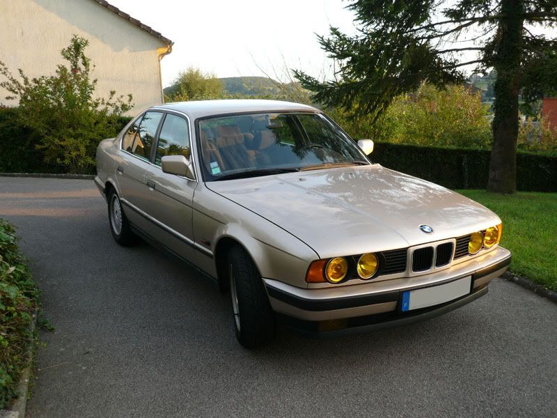 Bmw e34 yellow headlights #7