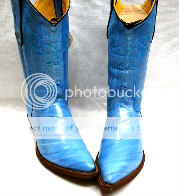 Marlboro Classics Blue Boots Sz EU 39 ,40 US 8, 9 Cowboy / Cowgirl 